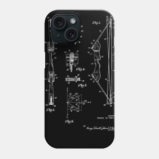 Archery Bow Vintage Patent Drawing Phone Case