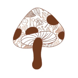 Floral Mushroom T-Shirt