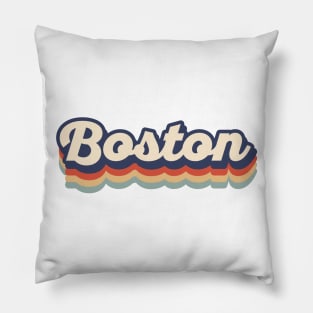 Boston Vintage Colors Pillow