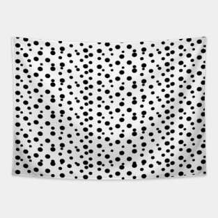 Basic White Polka Dot Pattern Tapestry