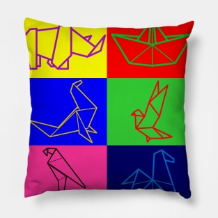 Geometric origami animals Pillow