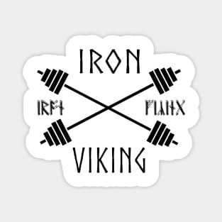 Iron Viking Barbell Black Magnet