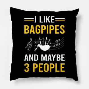 3 People Bagpipe Bagpipes Bagpiper Pillow