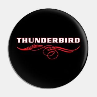 Thunderbird Type Emblem with Pinstripes Pin