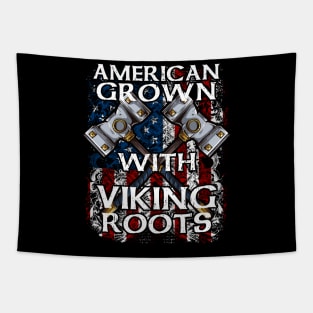 American Grown With Viking Roots Tapestry