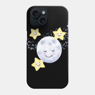 Moon and Stars Phone Case