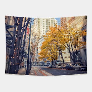 Fall in City Tapestry