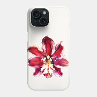 Red Orchid Flower Phone Case