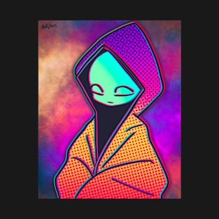 Cool Teal Alien T-Shirt