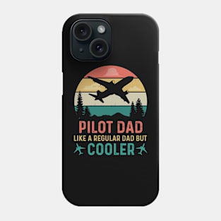 Pilot Dad Aviator Flying Airplane Retro Vintage Distressed Phone Case