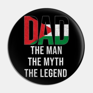 Palestinian Dad The Man The Myth The Legend - Gift for Palestinian Dad With Roots From Palestinian Pin