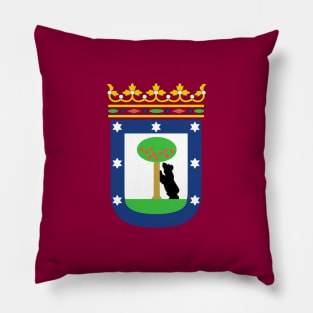 Flag of Madrid, Spain Pillow