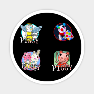 Piggy Merch Magnets Teepublic