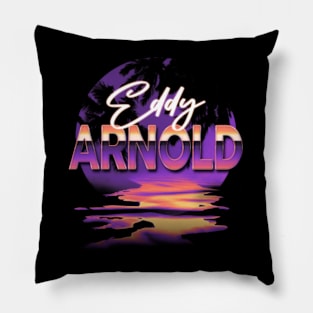 Classic Eddy Name Vintage Styles Christmas Purple 70s 80s 90s Pillow