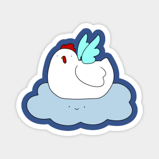 Angel Cloud Chicken Magnet