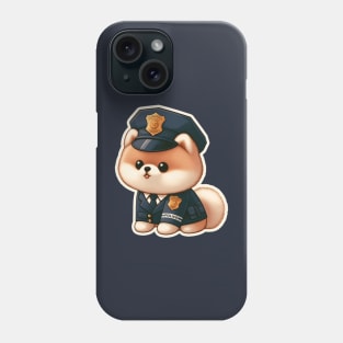 Pomeranian Police Phone Case