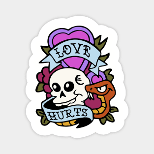 Love Hurts Tattoo Magnet