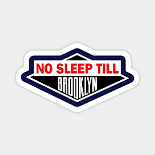 Navy No Sleep Till Brooklyn Magnet