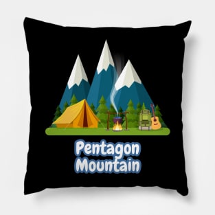 Pentagon Mountain Pillow