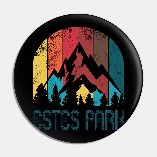 Retro City of Estes Park T Shirt for Men Women and Kids Pin by HopeandHobby