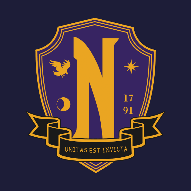 Nevermore Academy Crest by Mavis Fox