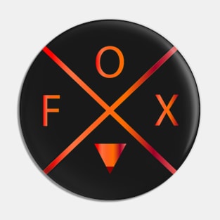 Fox and Cross Pin