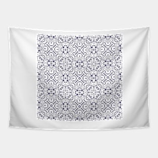 Repeating geometric pattern lines elements Tapestry