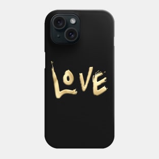 Gold Love Phone Case