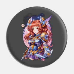 Celestial Huntsman: Dynamic AI Anime Character Art in Orion Pin