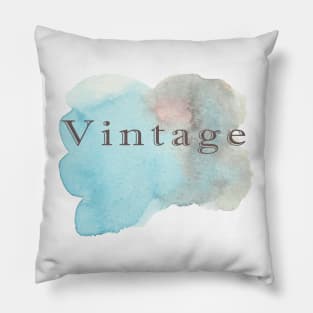Vintage Watercolor Splotch Pillow