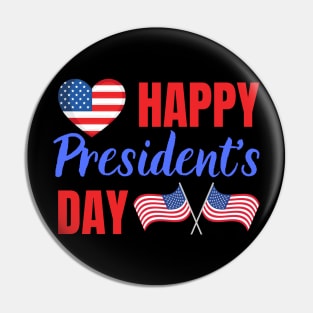 Happy President's Day Pin