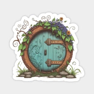 Beautiful Round Door - White - Fantasy Magnet