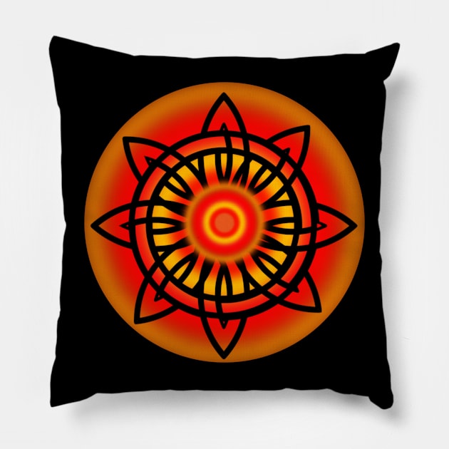 Autumn Celtic Equinox Pillow by Celtic Morrigan