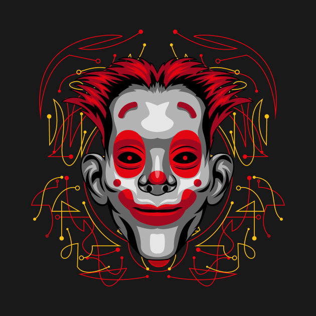 clown mask by SHINIGAMII