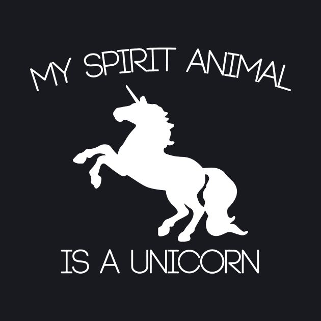 My Spirit Animal Is A Unicorn Funny Ladies Sft Unicorn Lover Gift Tee Unicorn by huepham613