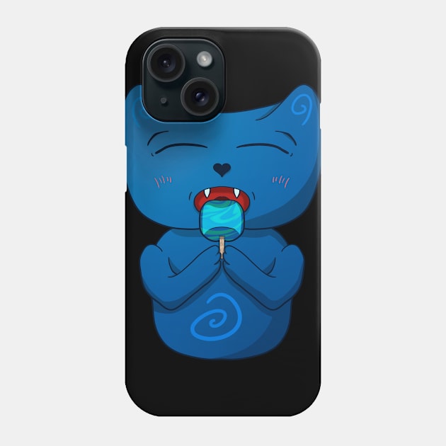 Cat ice cream fanatic Phone Case by Souremat