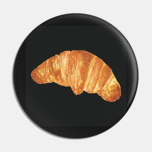 croissant on black Pin by Kimmygowland