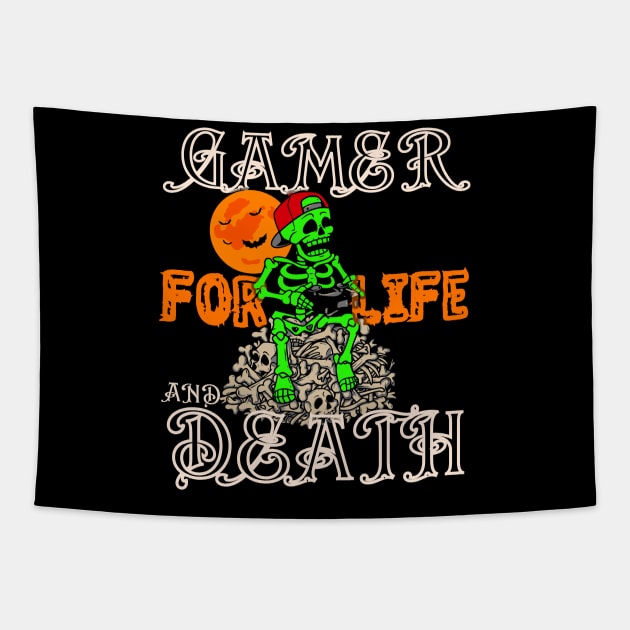 Gamer for life and death Tapestry by Marveloso