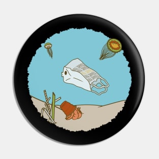 Sea plastic Pin