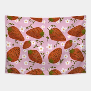 Strawberry repeat pattern Tapestry