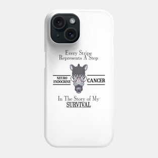 Neuroendocrine Cancer Zebra Phone Case