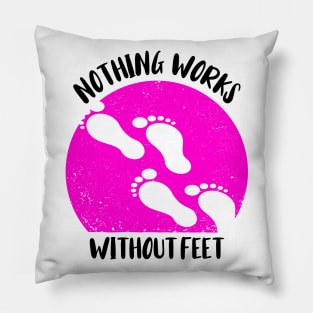 Foot care pedicure podiatrist nail salon gift Pillow