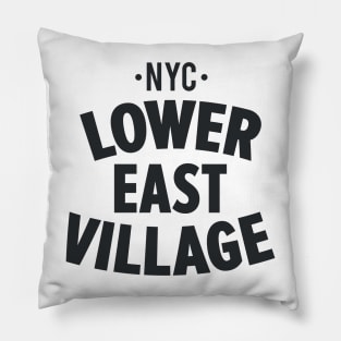 Lower East Village NYC Shirt - Manhattan - Urban Chic for Trendy Style Pillow