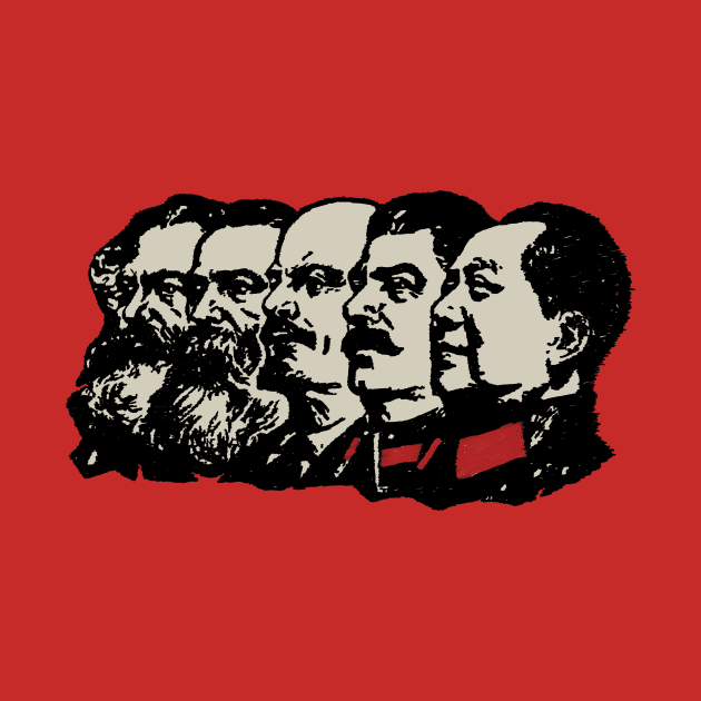 Marx Engels Lenin Stalin Mao by WellRed