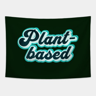 Retro Plant-Based Graphic Logo Tapestry