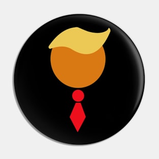 Trump Hair and Tie design Pin