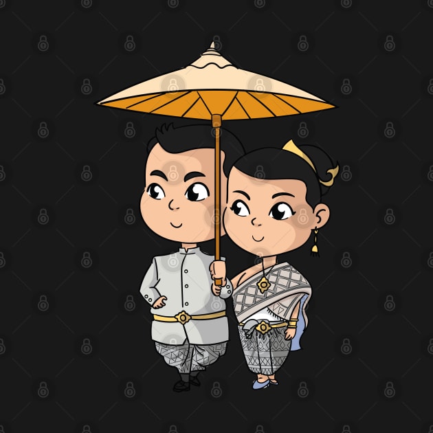 Chibi Khmer Cambodian Couple by KhmeRootz