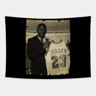 Chicago Bulls Select Michael Jordan, 1984 Tapestry