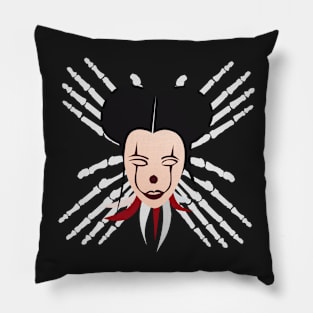 scary woman skull for Halloween Pillow