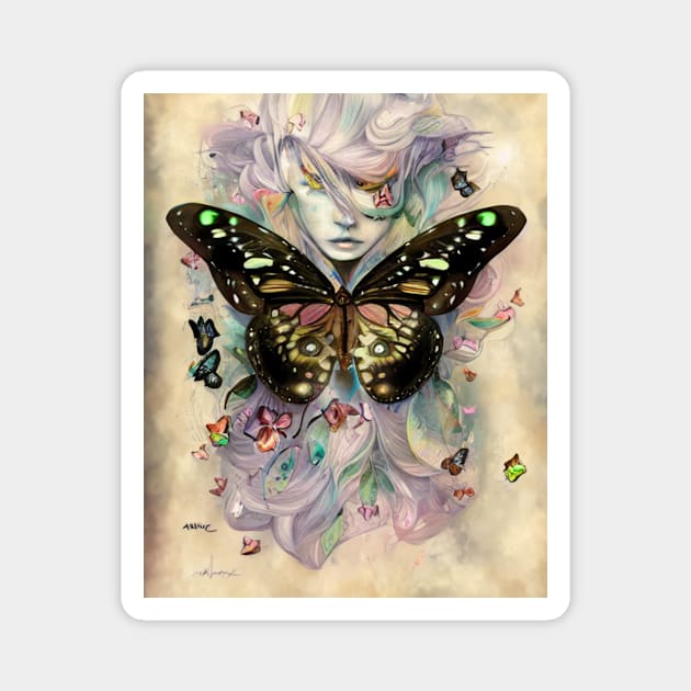 Butterfly Girl Magnet by Lyla Lace Studio